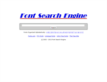 Tablet Screenshot of fontsearchengine.com